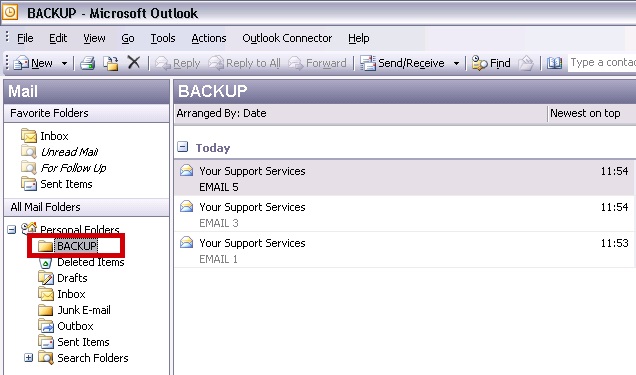 spectrum imap email setup for outlook 2003