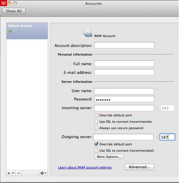 configure outlook for macos server mail